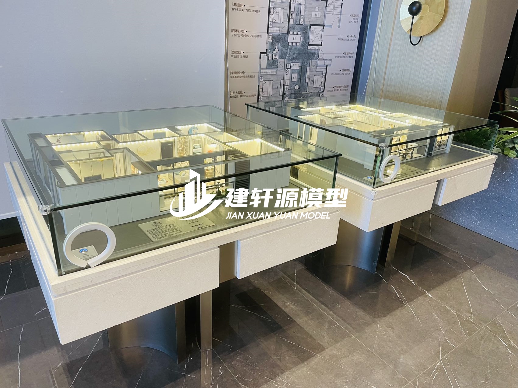 下城中梁地产户型模型制作